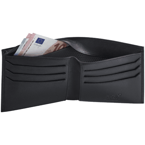black leather montblanc wallet