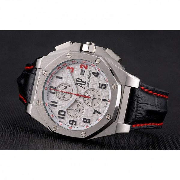 white and red dial AP watch replica