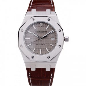 brown dial brown strap ap watch