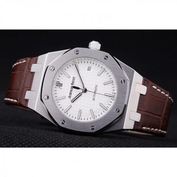 automatic white dial fake ap watch