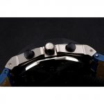ap logo on crown blue watch