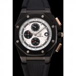 ap black watchwith white dial