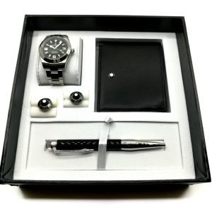 montblanc wallet and pen set