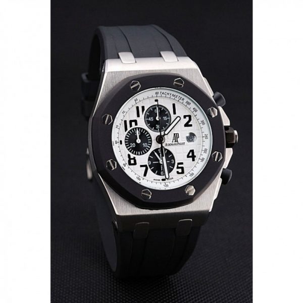 fake black rubber strap ap watch