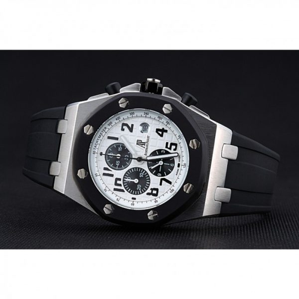 black and white dial ap watch
