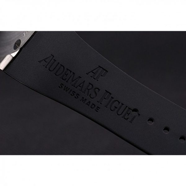 audemars piguet logo on black rubber band