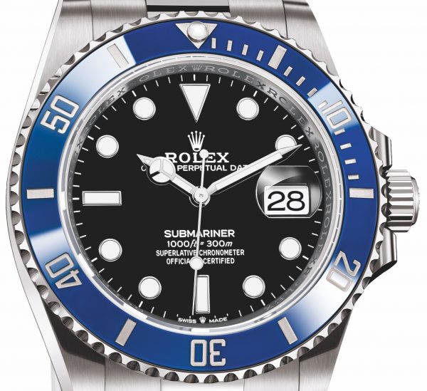 black and blue Rolex Submariner date replica