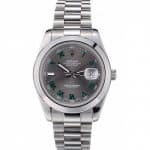 fake rolex datejust with green roman numbers